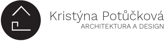 Logo brněnské architektky Ing. arch. Kristýny Potůčkové.
